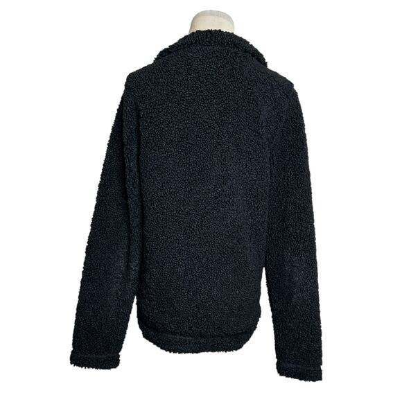 H&M black teddy long sleeves full zip jacket size XS - Picture 11 of 13